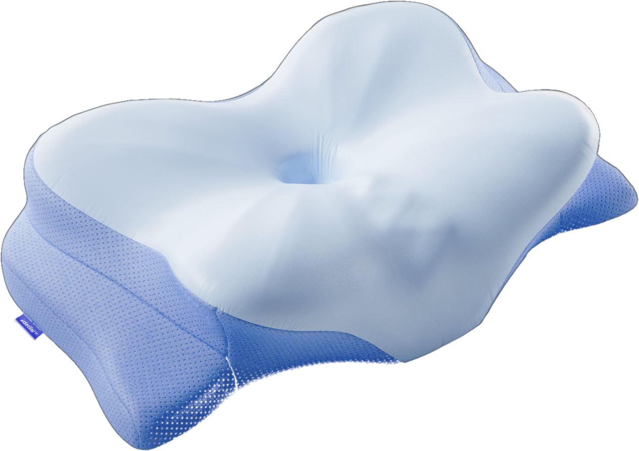 Ergonomic butterfly memory foam pillow